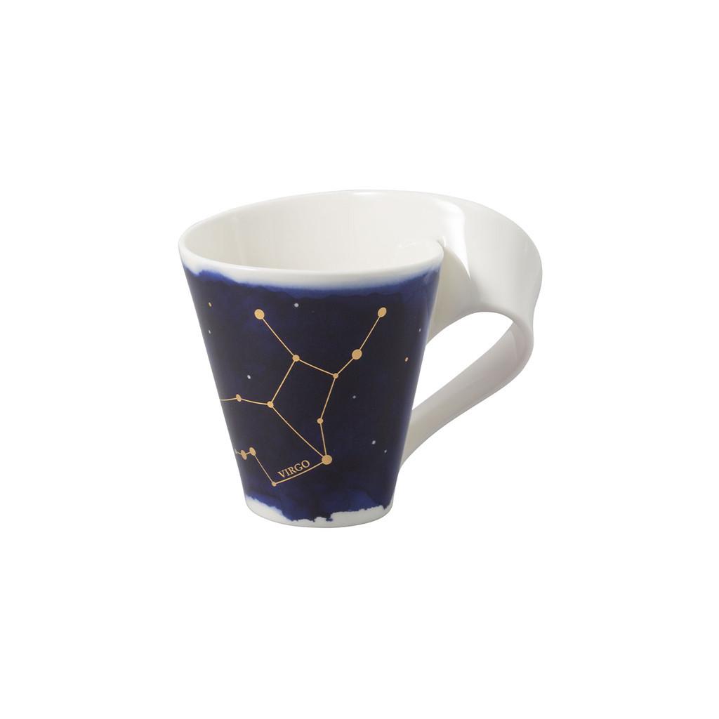 TASSE JUNGFRAU NewWave Stars weiß-blau 300 ml - Blau/Weiß, Keramik (0.3L) - Villeroy & Boch