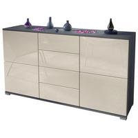 SIDEBOARD Rova Creme Hochglanz - Creme, Holzwerkstoff (138.5/75.5/35cm) - Vladon