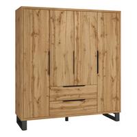 SCHRANK 4 Türen Eden Holz - Braun, Holzwerkstoff (190.7/210.3/60cm) - Petits-meubles