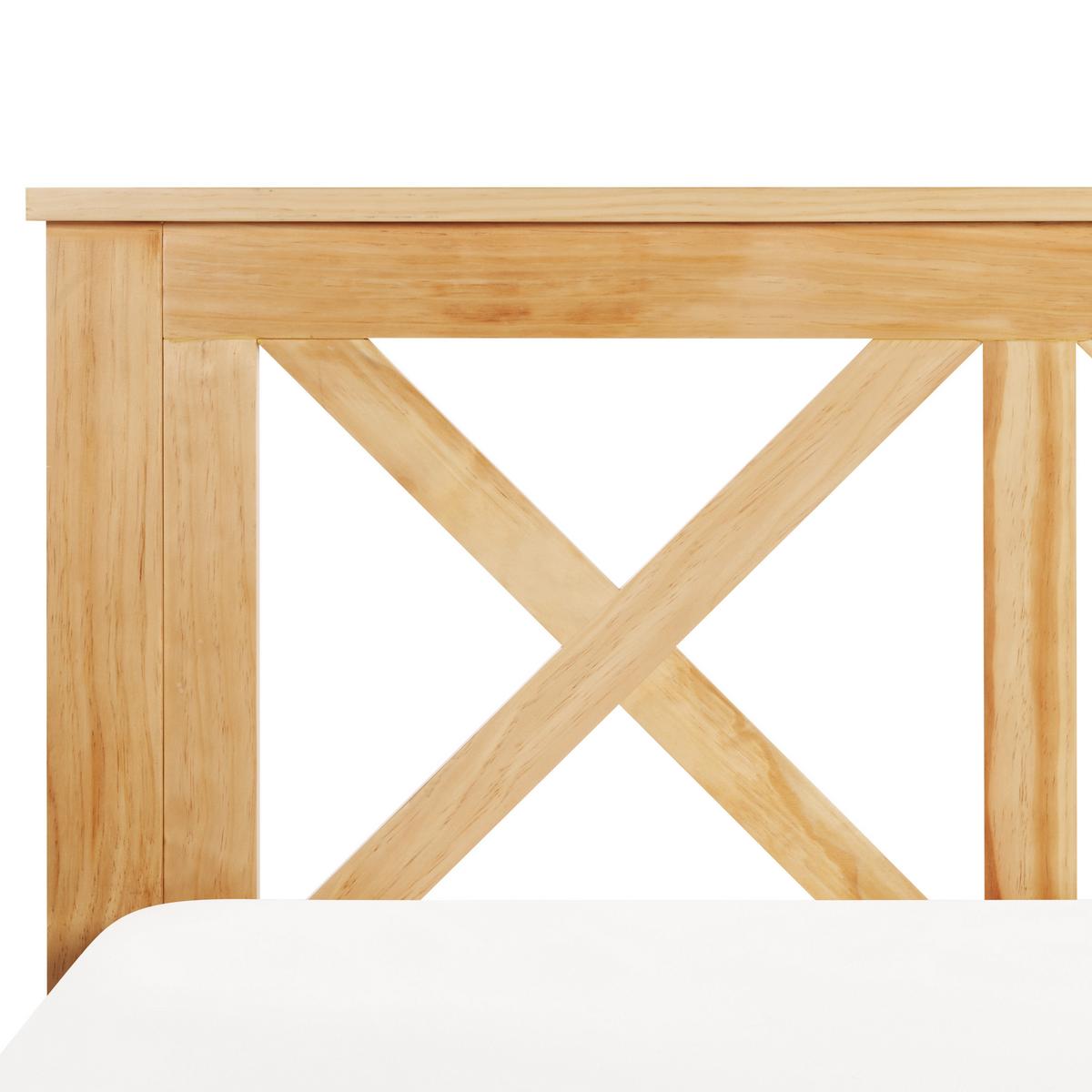 BETT mit Lattenrost 160x200 cm Heller Holzfarbton Tannay - Hellbraun, Holz (160/200cm) - Beliani