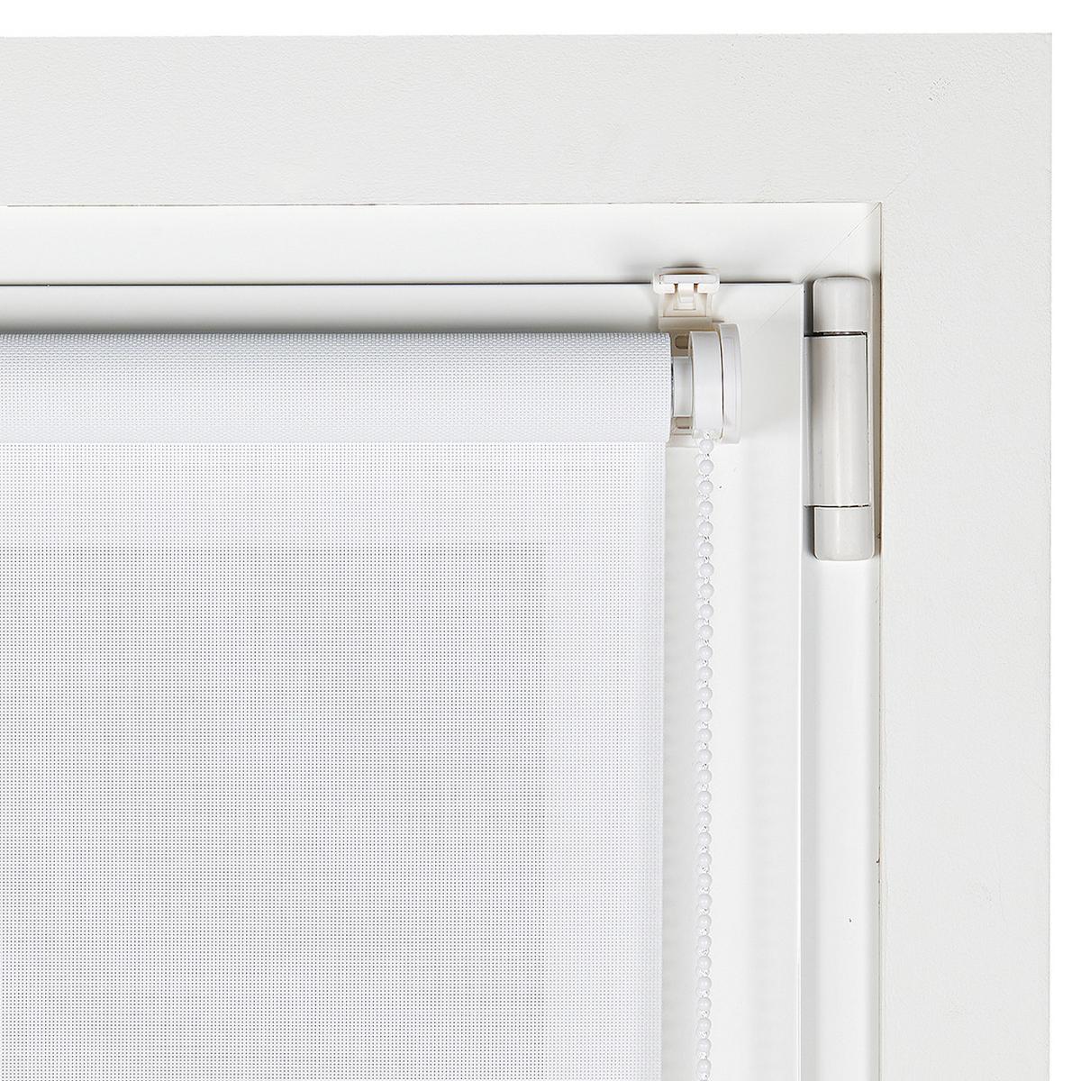 SCREEN-ROLLO without drilling Weiß, 60X180 - Weiß, Kunststoff (60/180cm) - STORESDECO