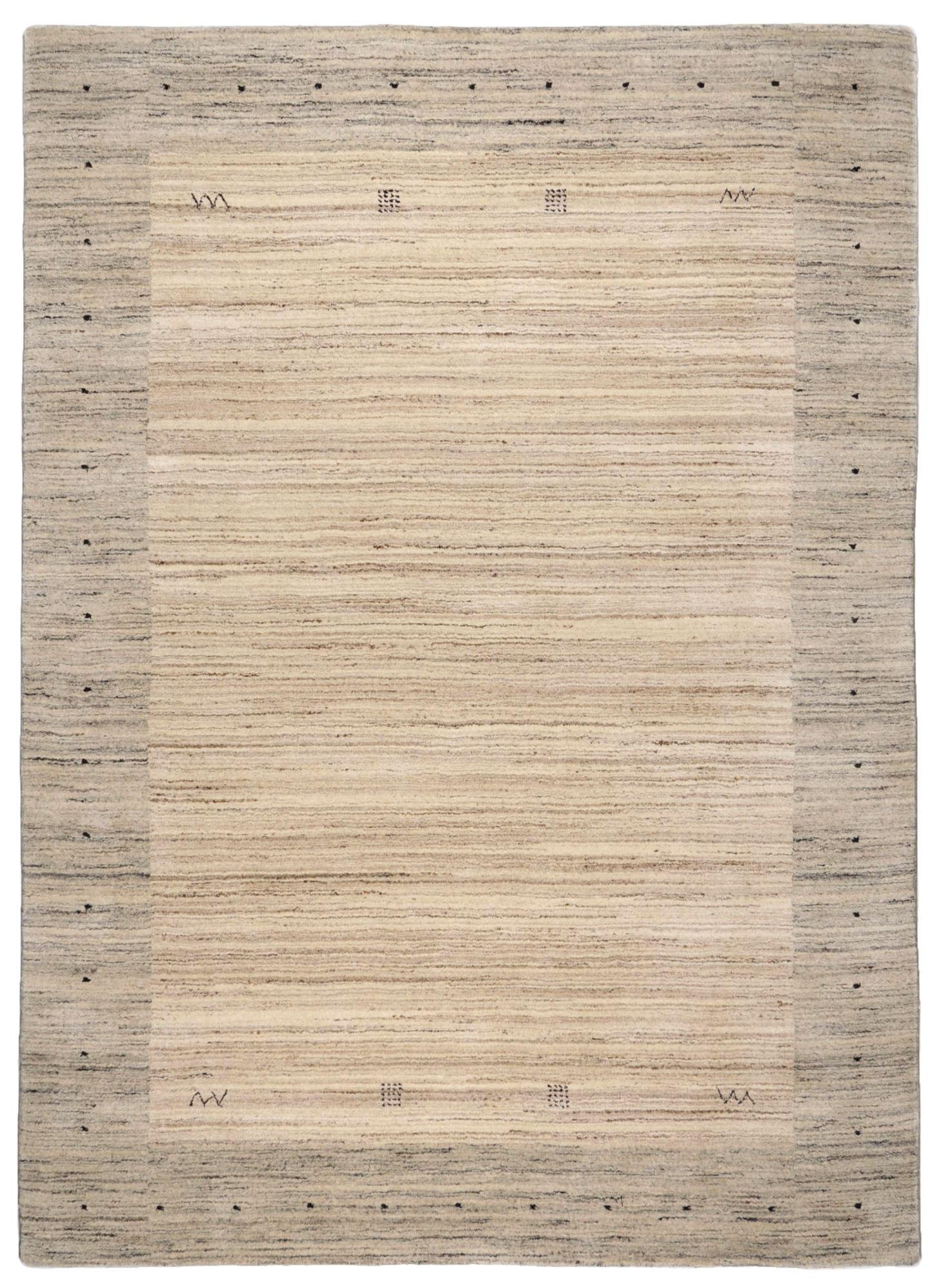 GABBEH-WOLLTEPPICH Lori Dream Super 120x180 cm - Beige, Textil (120/180cm) - THEKO