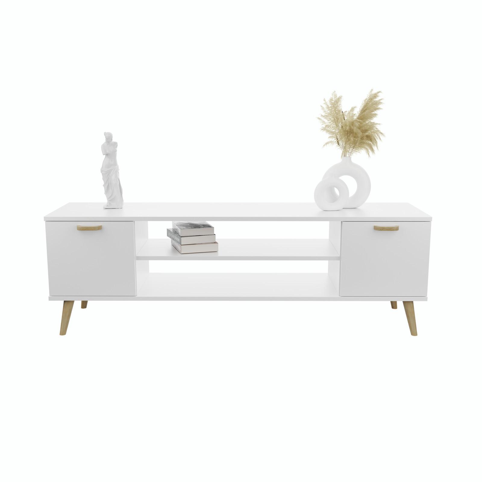 LOWBOARD Focus - Eichefarben/Weiß, Holzwerkstoff (40/50/135cm) - RAUMHIRSCH FURNITURE