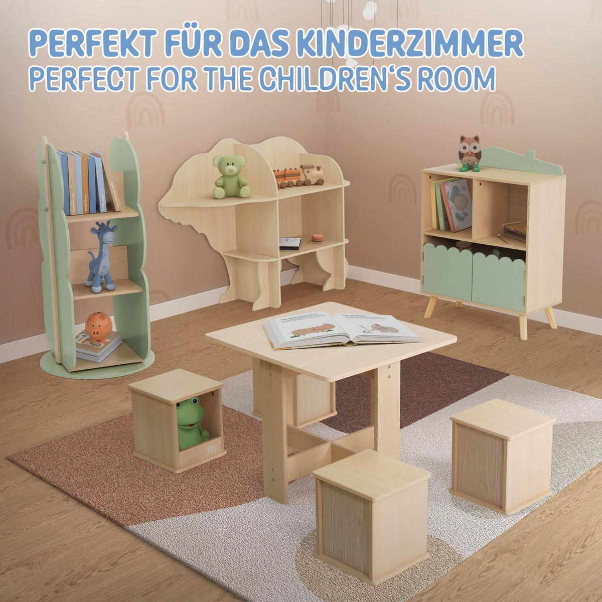 BÜCHERREGAL Baum - Naturfarben, Holz (48/96.5/47cm) - Joyz