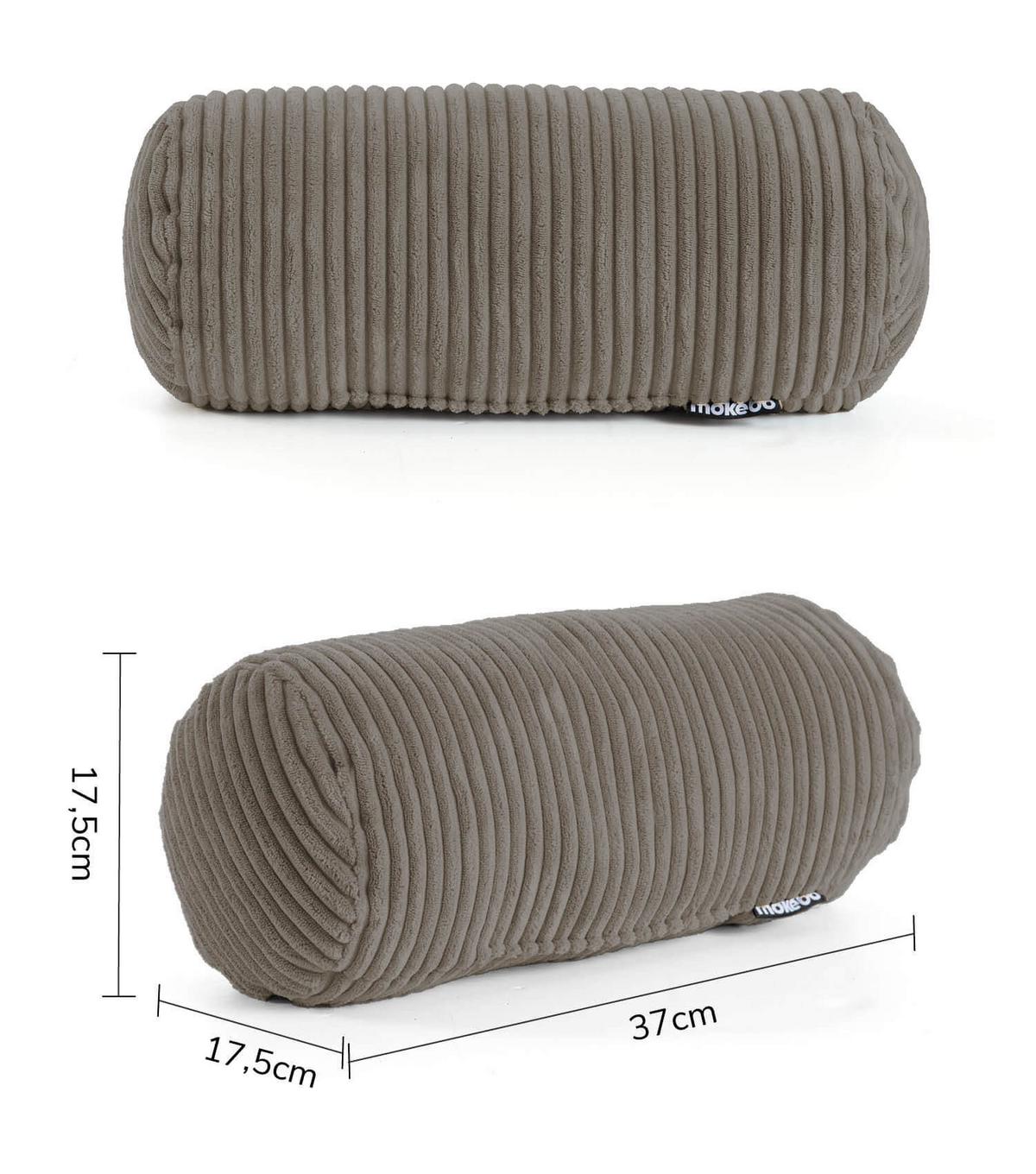 NACKENKISSEN Das Nickerchen - Taupe, Textil (17.5/37cm) - Mokebo