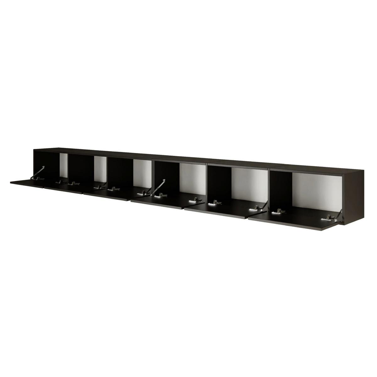 TV-LOWBOARD Framme hängend Schwarz 300/30/30 cm - Schwarz, Holzwerkstoff (300.2/30/30cm) - Selsey