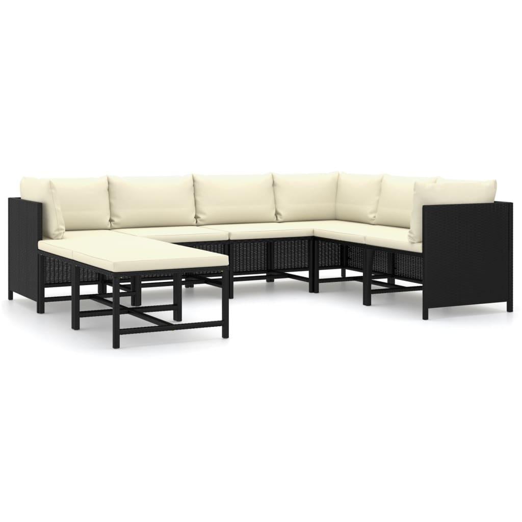 GARTENSET Reiter 8-teilig - Schwarz, Metall - Nettlife