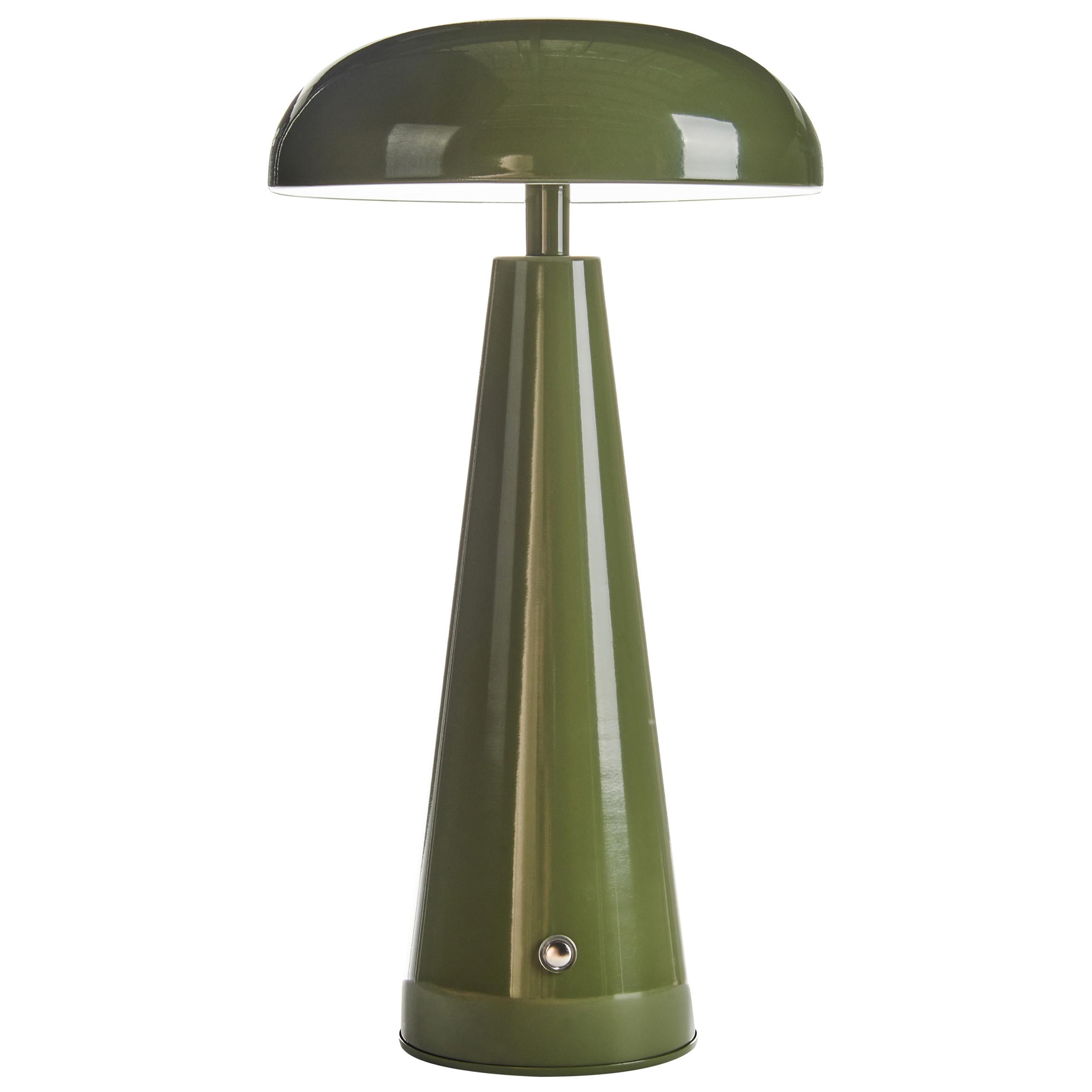 LED-TISCHLEUCHTE Grün Bocono - Grün, Metall (15/15/28cm) - Beliani