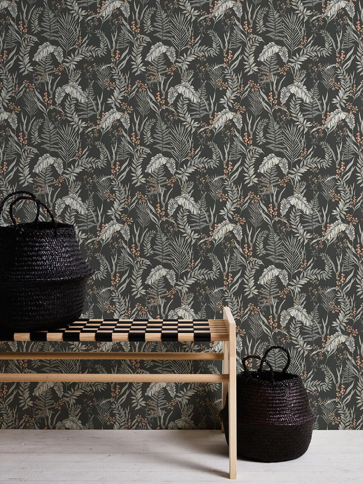 VLIESTAPETE Schwarz 53/1005 cm - Weiß, Textil (53/1cm) - KUNSTLOFT