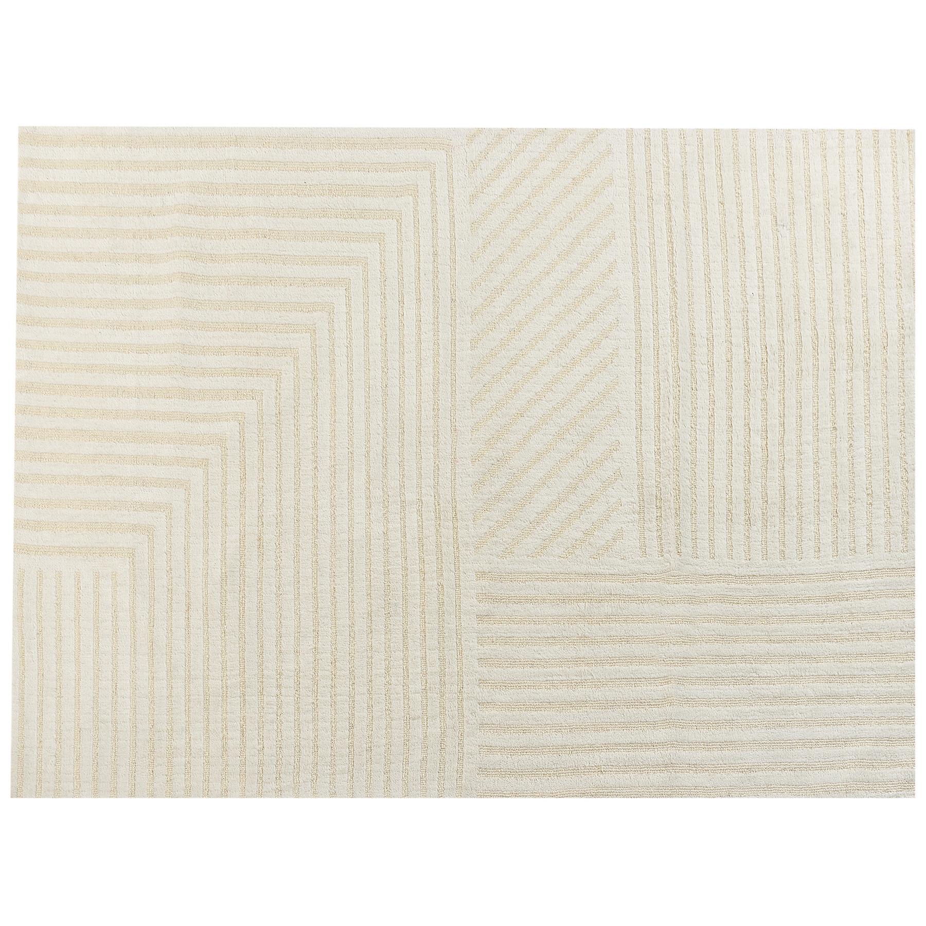 KURZFLOR-TEPPICH Beige 300/400 cm Abegum - Beige, Textil (300/400cm) - Beliani