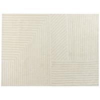 KURZFLOR-TEPPICH Beige 300/400 cm Abegum - Beige, Textil (300/400cm) - Beliani