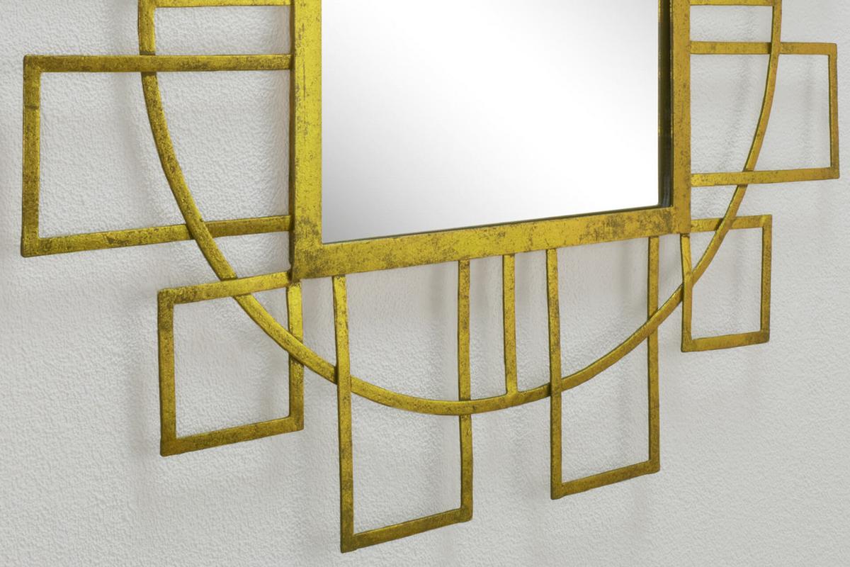 WANDSPIEGEL Gold 89/89 cm - Goldfarben, Metall (9.81/89/3cm) - KUNSTLOFT
