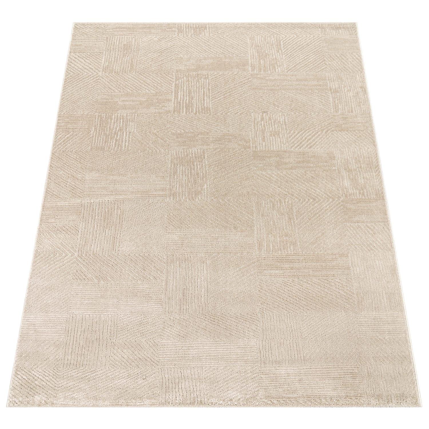 KURZFLORTEPPICH, einfarbig, aus Polypropylen, Florhöhe 9 mm, Beige, 200 x 280 cm - Beige, Textil (280/200cm) - KADIMA DESIGN