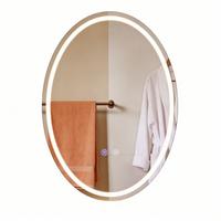 BADSPIEGEL mit Beleuchtung Laryn 3/60/80 cm - Weiß, Glas (60/80/3cm) - ZMH