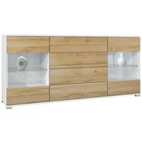SIDEBOARD Bari Eiche Natur - Eichefarben, Holzwerkstoff (166.5/75.5/35cm) - Vladon