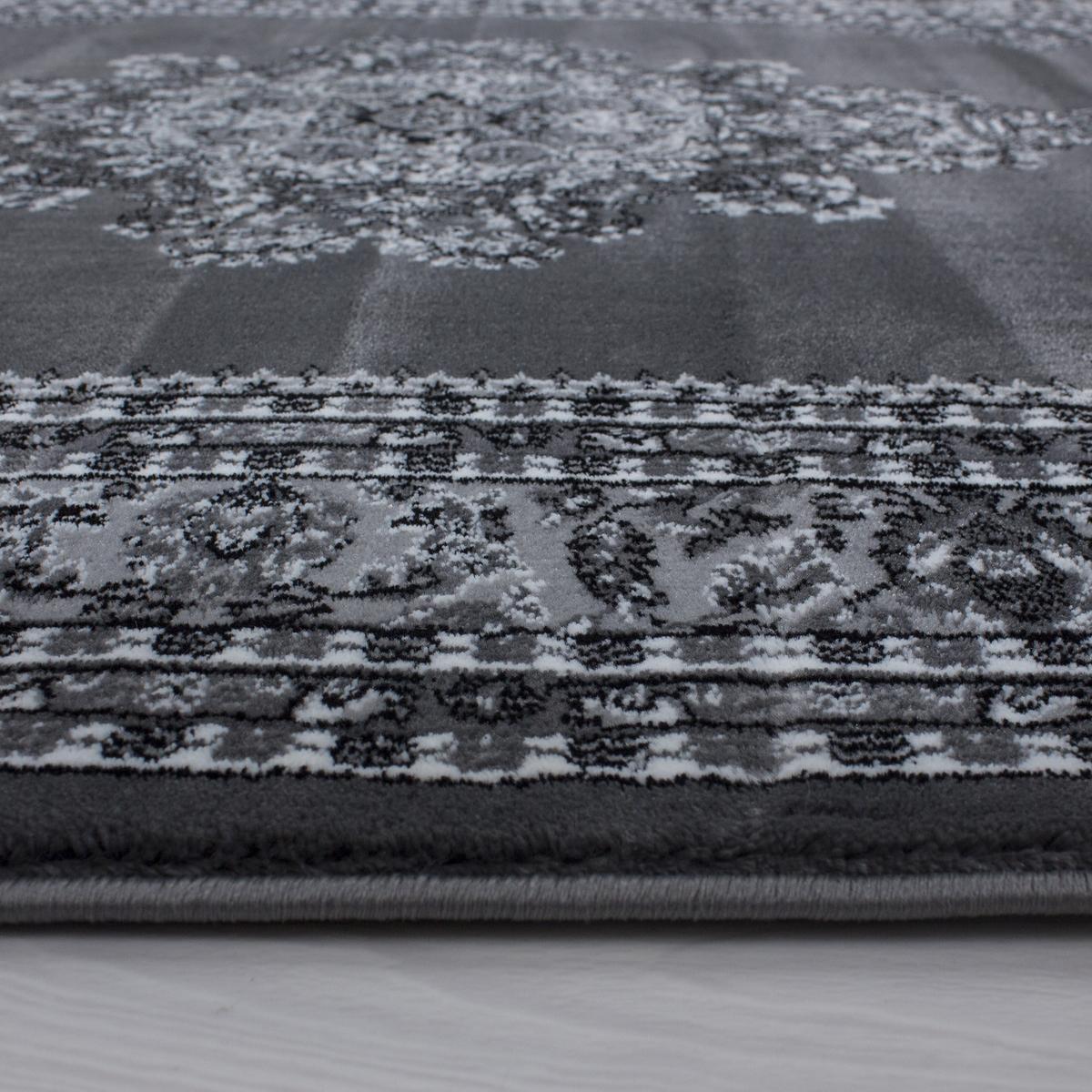 TEPPICH Kurzflor TANNHEIM in Grau, orientalisch, Florhöhe 12 mm, 80 x 150 cm - Grau, Textil (150/80cm) - KADIMA DESIGN