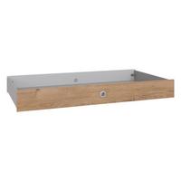 BABYBETT-BETTSCHUBKASTEN B137/H17/T71 cm, passend zum Babyzimmer Weiß & Eiche Dekor (22811,22812,22813) / 22814-02 - Weiß, Holzwerkstoff - luma-home