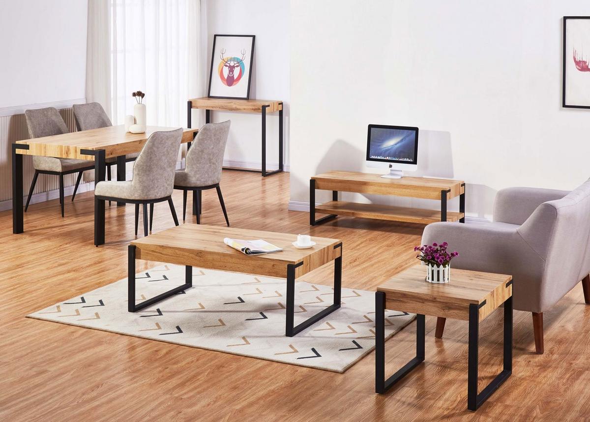 SCHREIBTISCH quadratisch Grau - Grau, Holz (54/100/80cm) - MCW