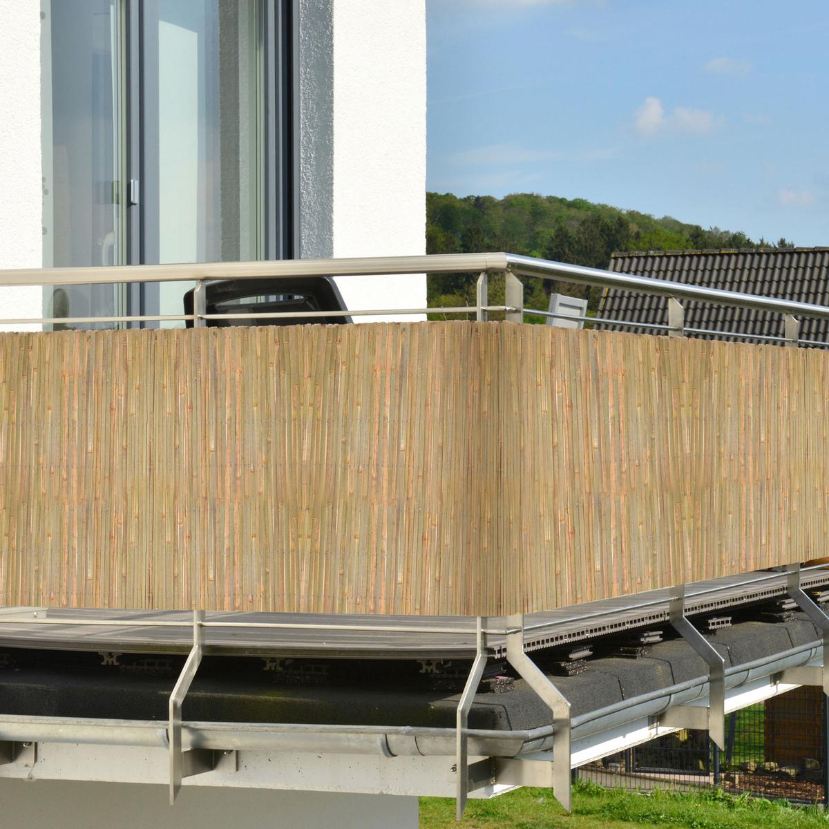 SICHTSCHUTZZAUN SolVision B89 140/300 cm Bambus - Naturfarben, Kunststoff (300/140cm) - Sol Royal