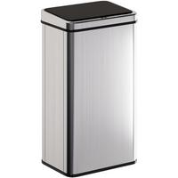 ELEKTRISCHER MÜLLEIMER 50l aus ABS 430 Edelstahl Silber - Silberfarben, Metall (26/67/35.5cm) - HOMCOM
