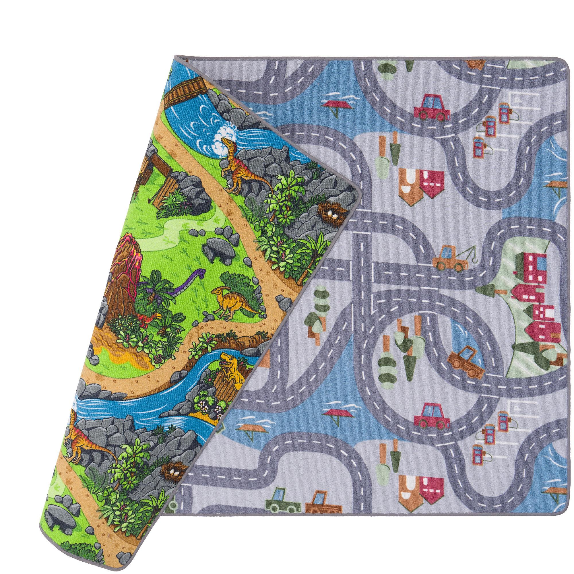 STRASSENTEPPICH BEIDSEITIG STRASSENLANDSCHAFTEN - Grau, Textil (200/200cm) - Snapstyle