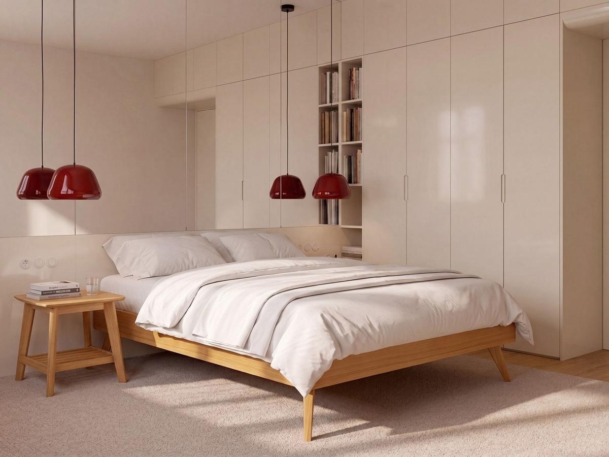 BETT ohne Kopfteil 120/200 MDF-Platte Hellbraun Berric - Hellbraun/Braun, Holz (120/200cm) - Beliani