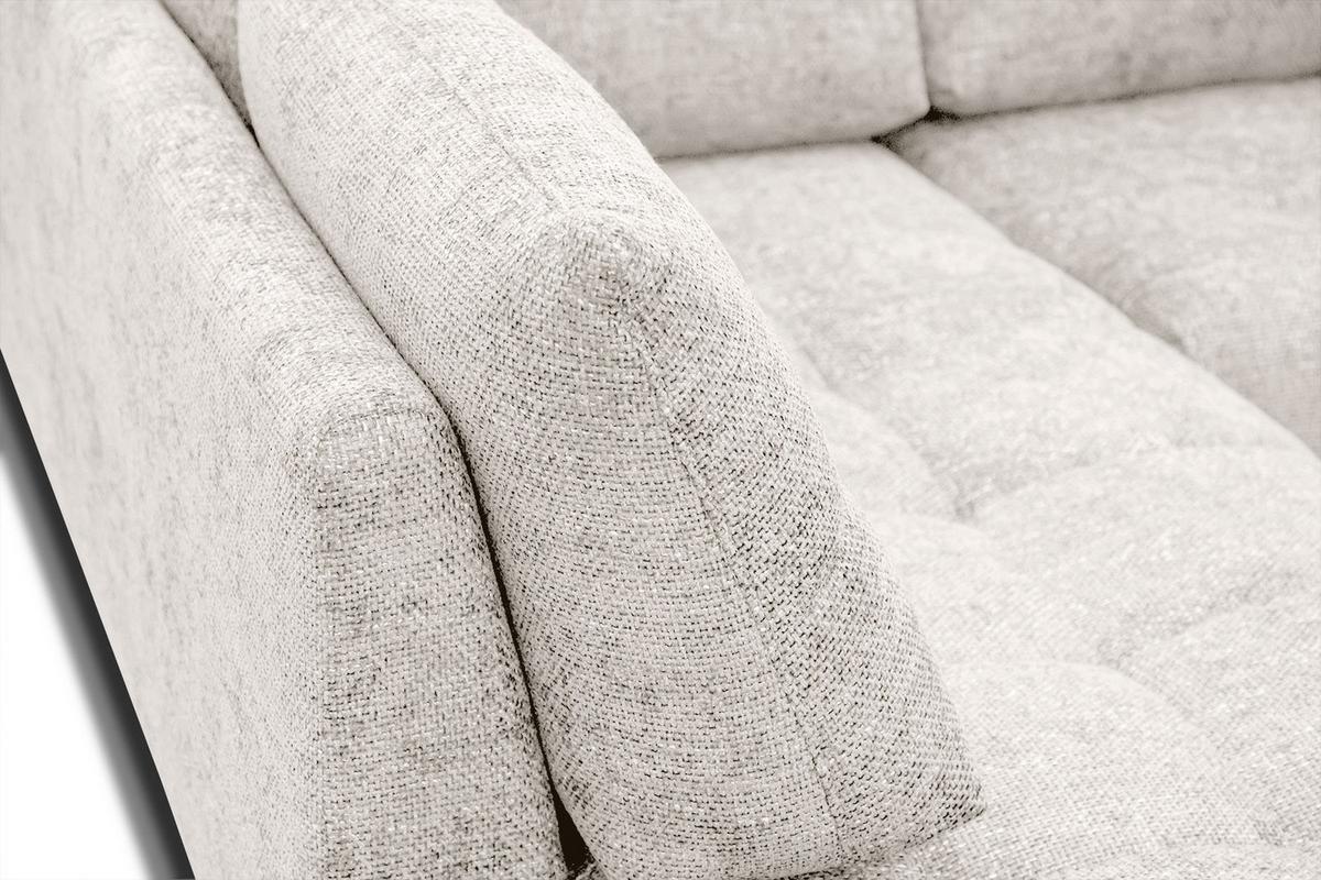 ECKSOFA SALVINI 5-Sitzer, ecru - Ecru/Schwarz, Holzwerkstoff/Textil (158/292cm) - Wozimo