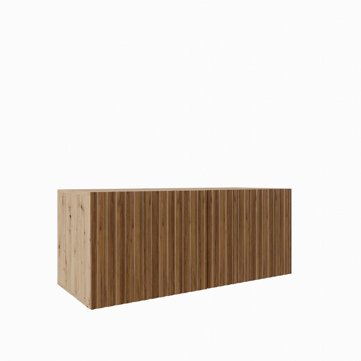 LOWBOARD LIVO 100/41/40 cm, Hängender TV-Schrank Eiche Artisan / Eichefarben - Eichefarben/Braun, Holzwerkstoff (100/41/40cm) - MASSENO