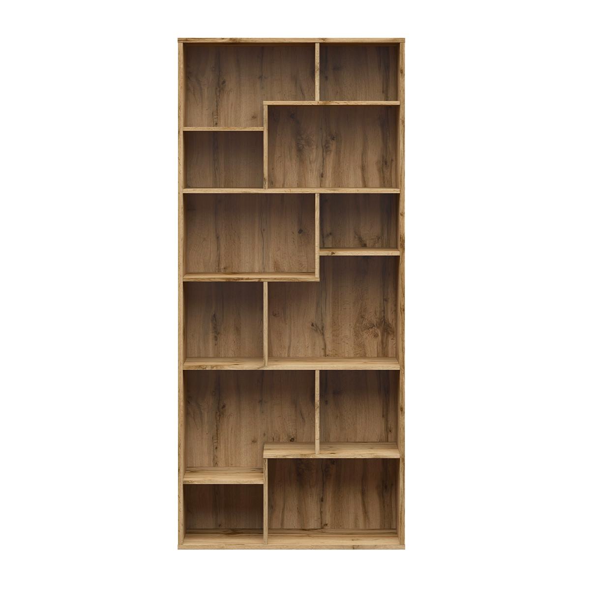 BÜCHERREGAL Edwin Holz - Braun, Holzwerkstoff (87.5/197/33.5cm) - Petits-meubles