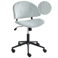 BÜROSTUHL Cord Hellblau Kiana - Hellblau, Textil (55/74/55cm) - Beliani