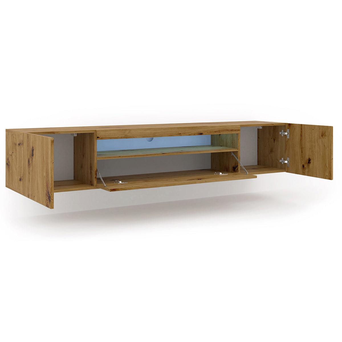 TV-MÖBEL Aurus Holz - Braun, Holzwerkstoff (200/36/37cm) - Petits-meubles