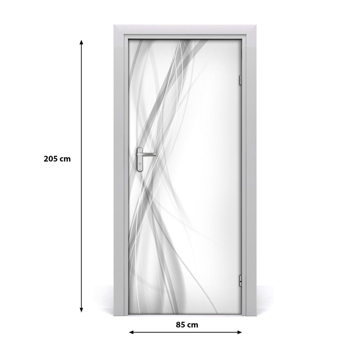 TÜRAUFKLEBER 85x205 cm Dekorativ für Türen - Hellgrau, Kunststoff (85/205/0.01cm) - TULUP