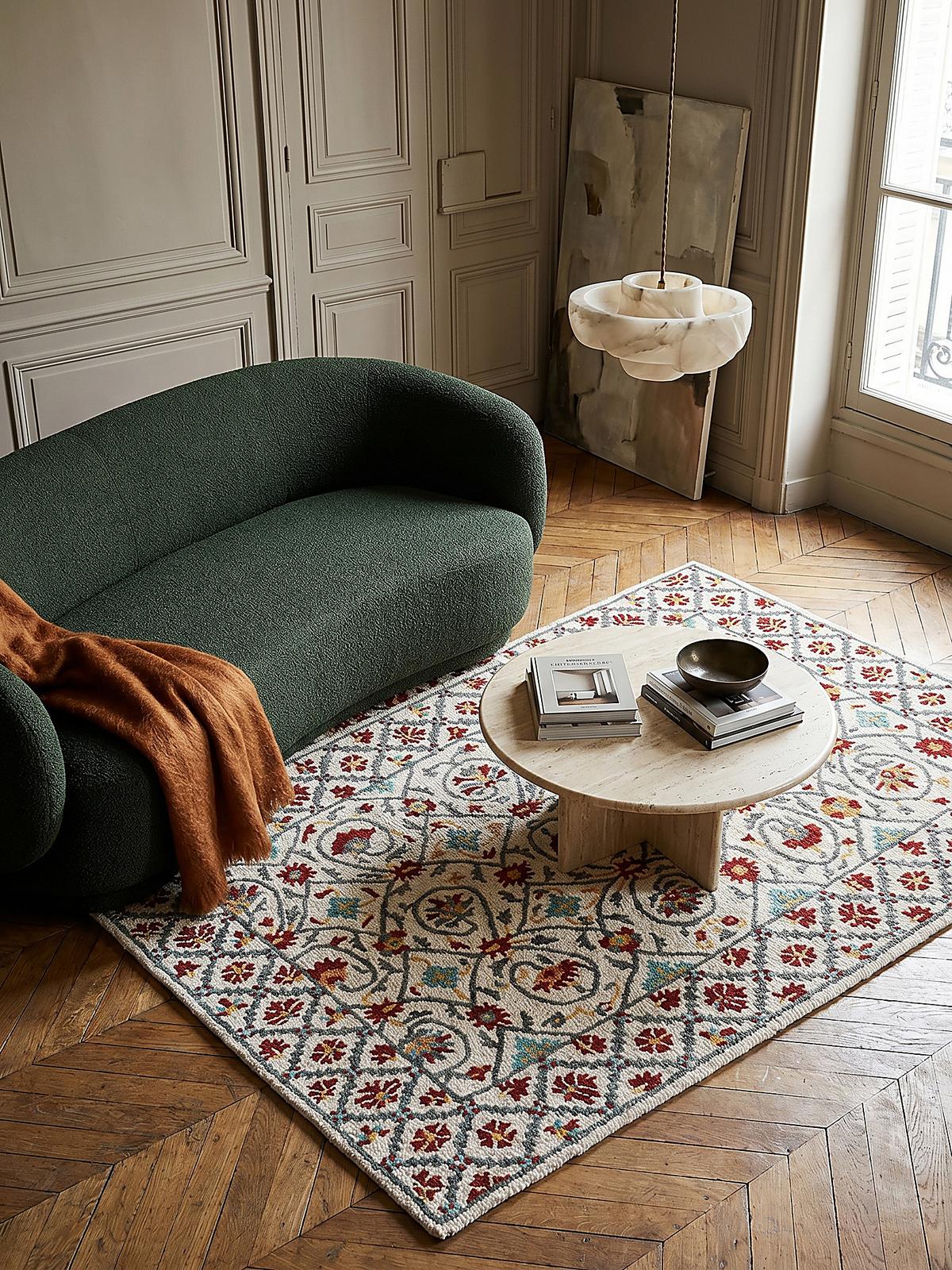 WOLLTEPPICH SOAR, orientalisch, Rot-Blau, 160 x 230 cm - Rot, Textil (230/160cm) - KADIMA DESIGN