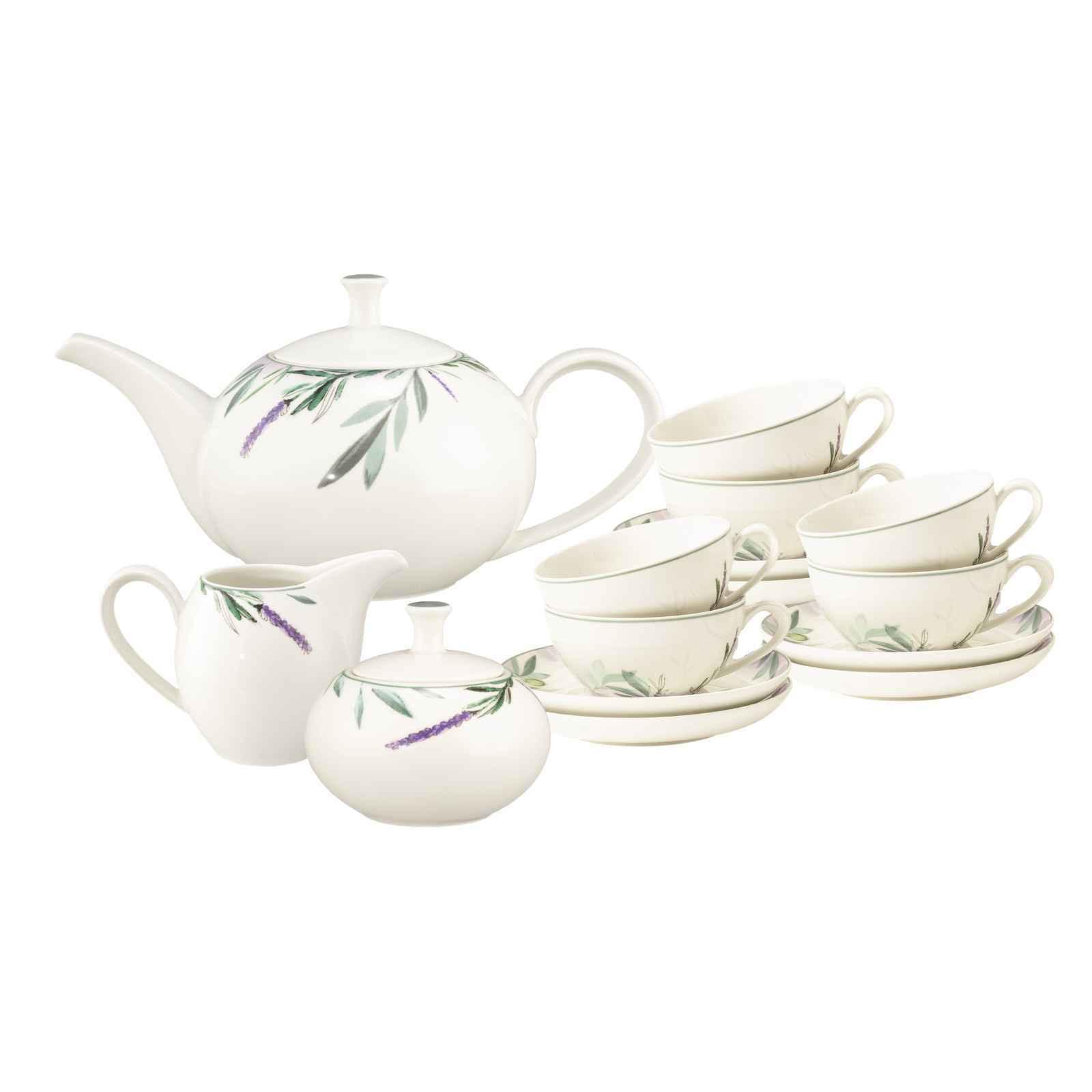 TEESERVICE Savona Provence bunt-beige 15-tlg. - Beige/Multicolor, Keramik (2/2/2cm) - Seltmann Weiden