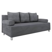 SCHLAFSOFA Dover Cord - Chromfarben/Greige, Holz/Kunststoff (192/86/80cm) - MIRJAN24