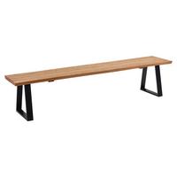 KÜCHENBANK Diena 180 x 43 x 46 aus Massivholz Wildeiche - Braun, Holz (180/46/43cm) - 58aufmkessel