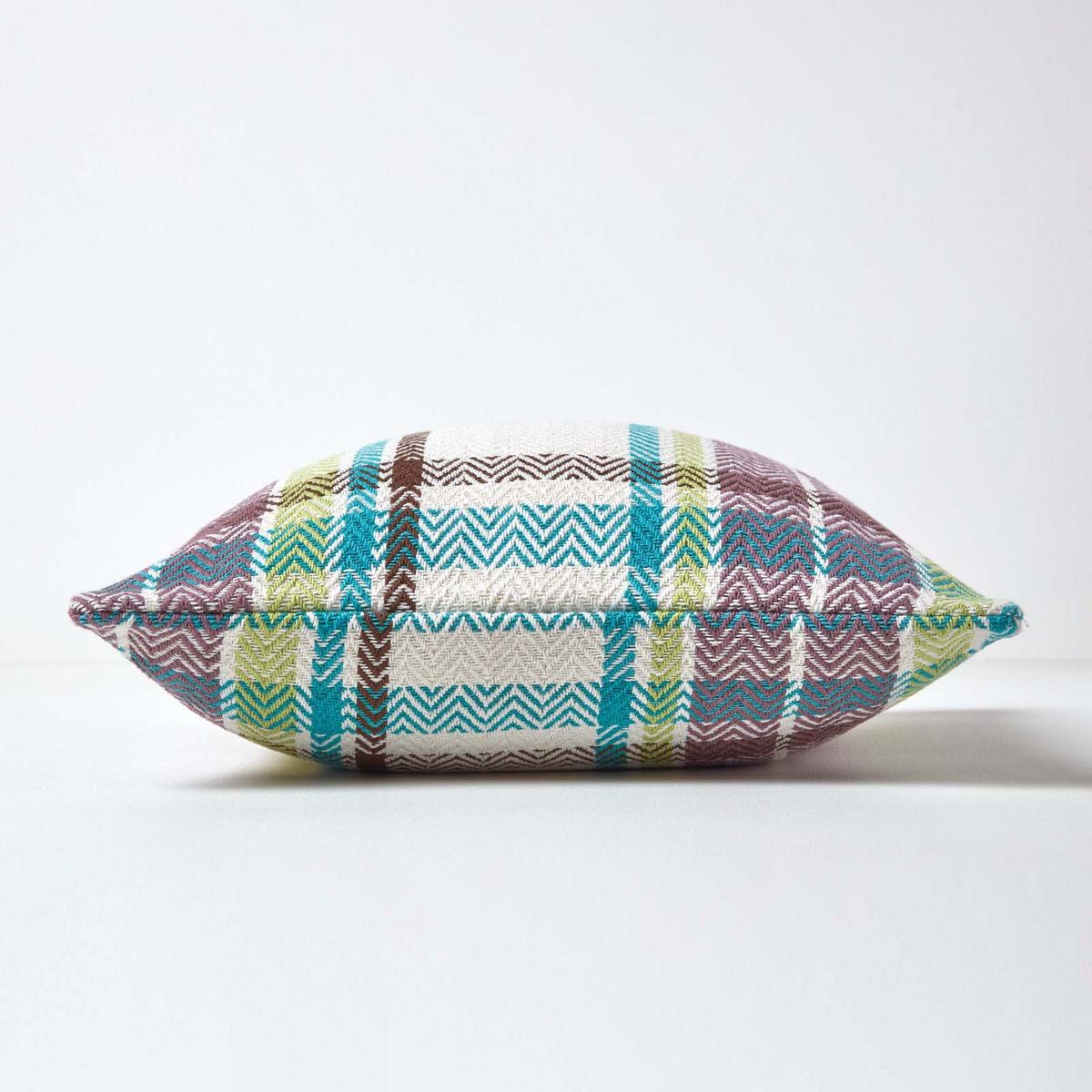 KISSENHÜLLE Falun Schottenmuster 45/45 cm - Grün, Textil (45/45cm) - Homescapes
