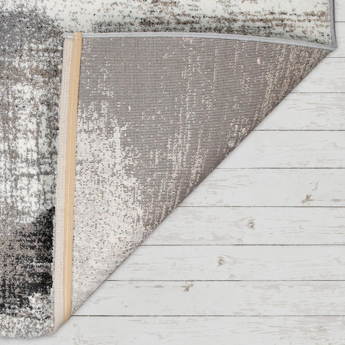 KURZFLORTEPPICH, mit Farbverlauf, aus Polypropylen, Grau, 80 x 150 cm - Grau, Textil (150/80cm) - KADIMA DESIGN