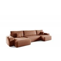 WOHNLANDSCHAFT Arona - Braun, Holzwerkstoff/Textil (398/70/148cm) - Fun Möbel