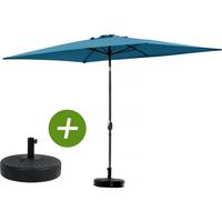 SONNENSCHIRM sol 2 Blau - Blau, Metall (300/200cm) - Habitat Garten