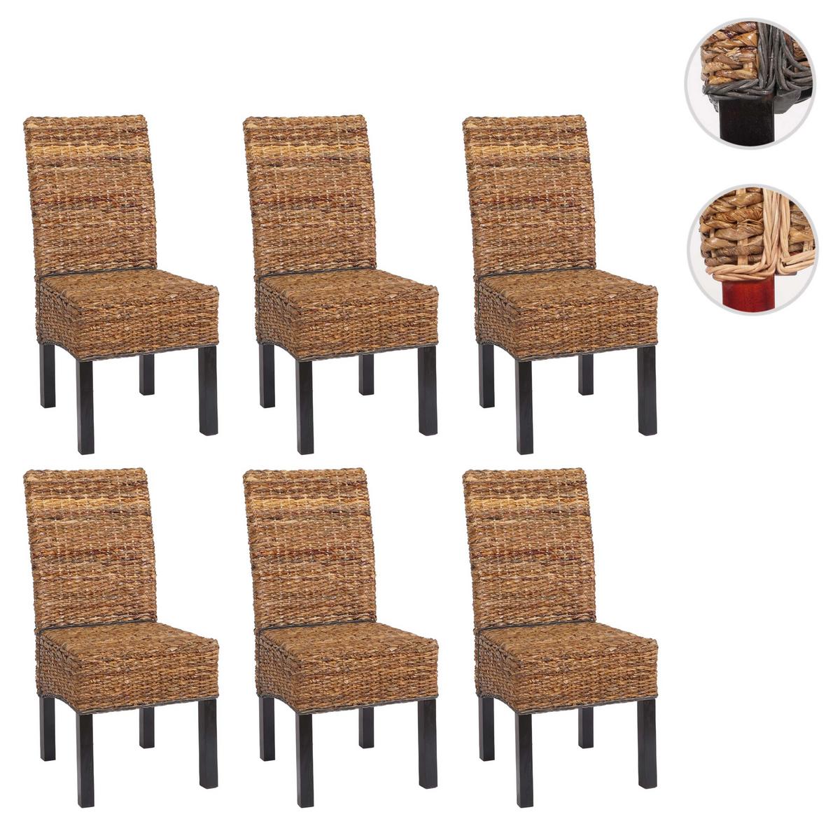 ESSZIMMERSTUHL Dunkelbraun 6er-Set - Dunkelbraun/Braun, Holz (46/96/41cm) - MCW