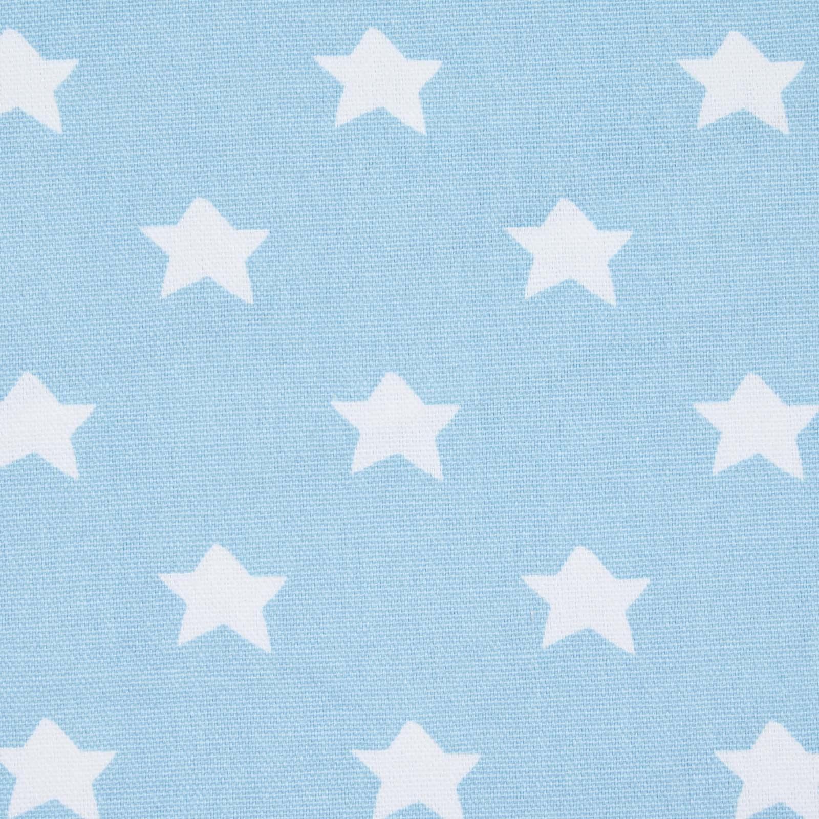 BAUMWOLLSTOFF Meterware Sterne blau, 150 cm - Blau, Textil (150/100cm) - Homescapes
