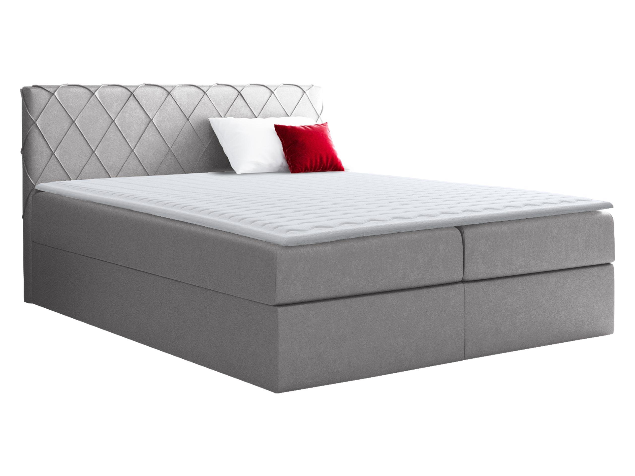 BOXBETT Paros - H3 - Grau, Holz (160/200cm) - MIRJAN24