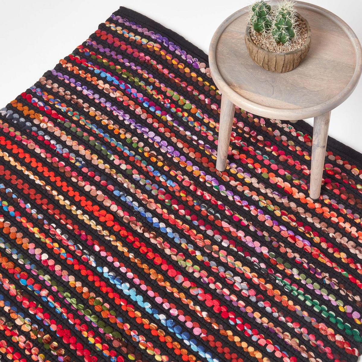 FLICKENTEPPICH Folk 160/230 cm - Multicolor, Textil (160/230cm) - Homescapes