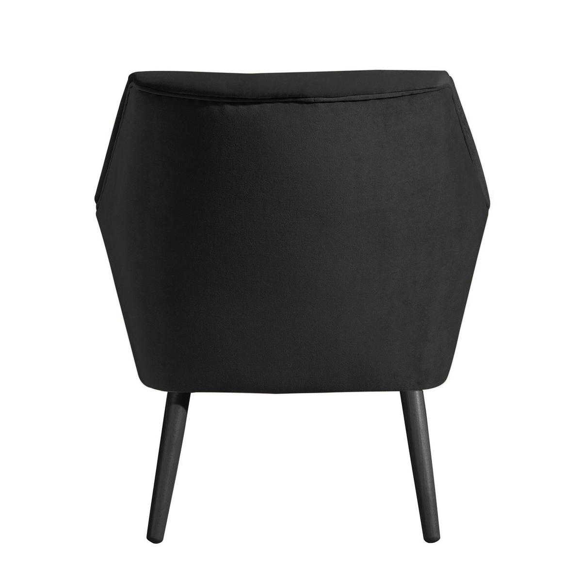 SESSEL Kachka Bezug Samtvelour Buche schwarz / schwarz - Buche Kolonial/Schwarz, Kunststoff (71/81/67cm) - 58aufmkessel