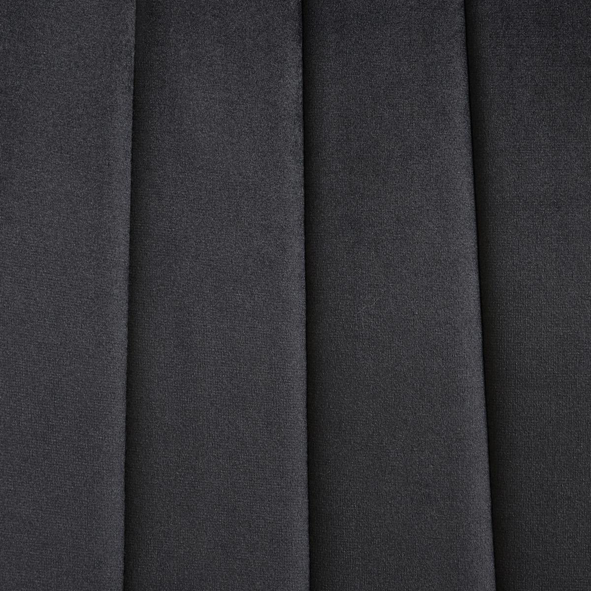 ESSZIMMERSTUHL 4er-Set Samtstoff Schwarz Kalispell - Schwarz, Textil (45/88/62cm) - Beliani