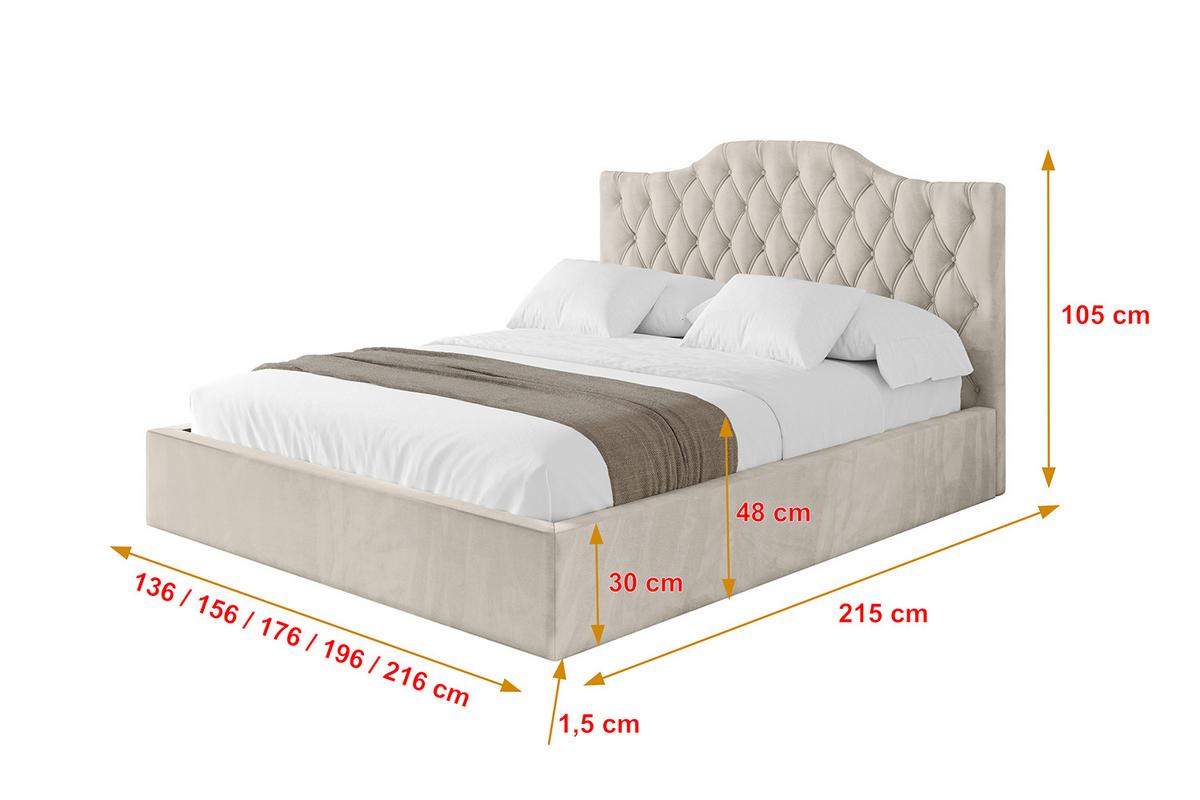 POLSTERBETT mit Bettkasten und Lattenrost, Boxbett ohne Matratze - FALIO 120x200 Beige - Beige, Holzwerkstoff/Textil (120/200cm) - ALTDECOR