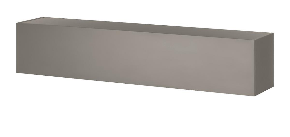WANDBOARD Thermo Eiche, grau, Wandregal 152 cm - Eichefarben/Grau, Holzwerkstoff (152/17/20cm) - Furn.Design