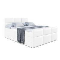 BOXSPRINGBETT OHIO-Z KING - 140x200 - H3/H4 - Weiß Hochglanz - Weiß Hochglanz, Holzwerkstoff (140/200cm) - ALTDECOR
