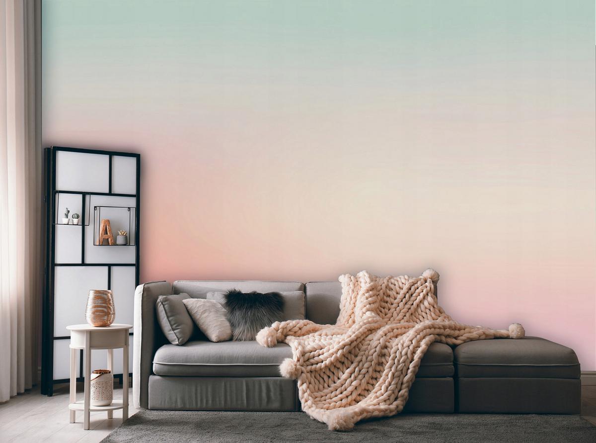 FOTOTAPETE Mädchen Gradient Rosa 200x140 cm - Multicolor, Papier (200/140cm) - Wallarena